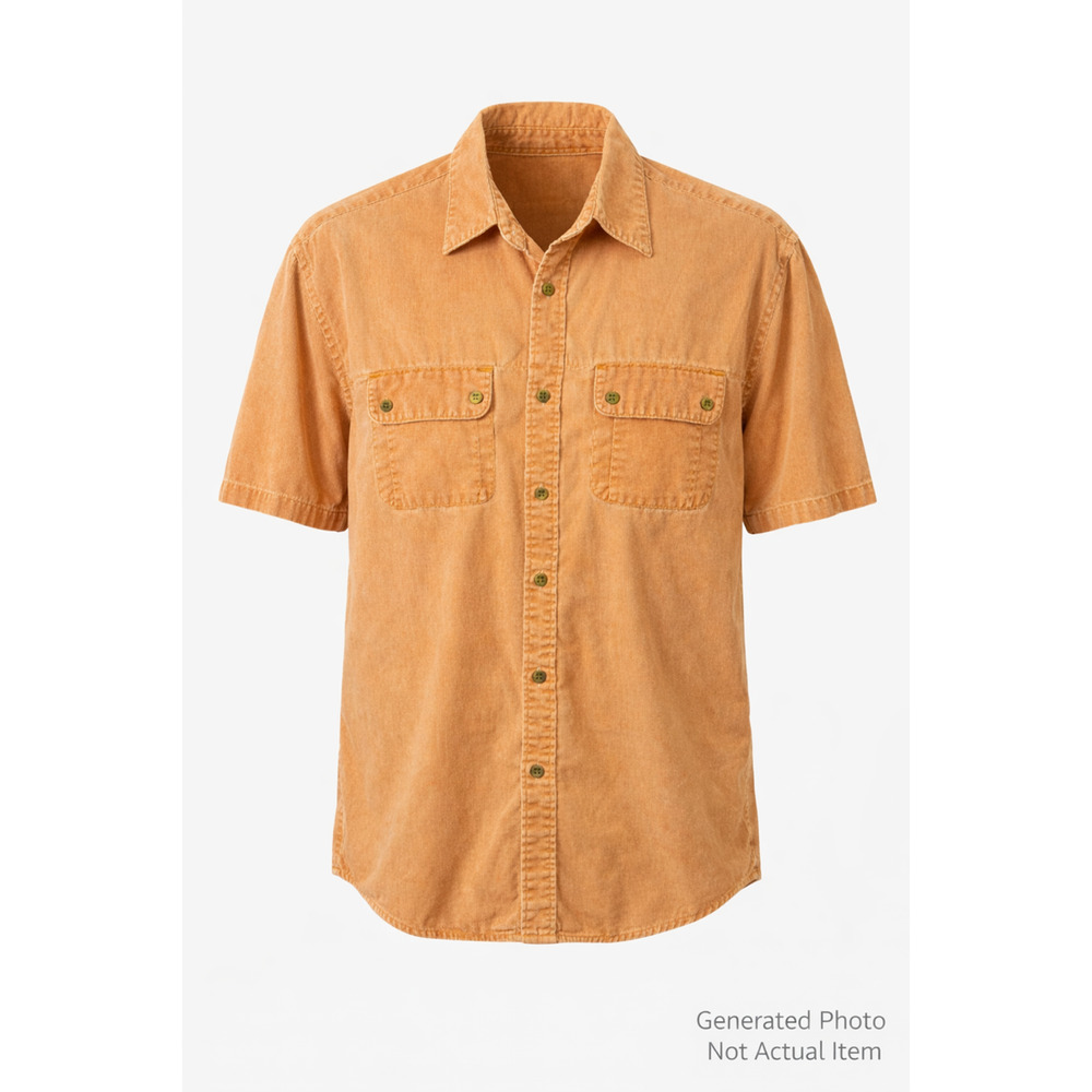 RK Brand Vintage 90s Safari Utility Shirt Peach Ranch Workwear XL